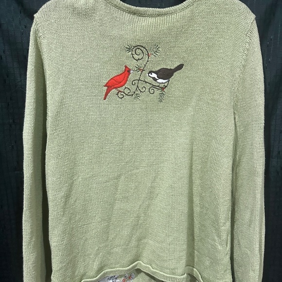 Christopher & Banks Green Cardigan with Bird Embroidery - Picture 4 of 4
